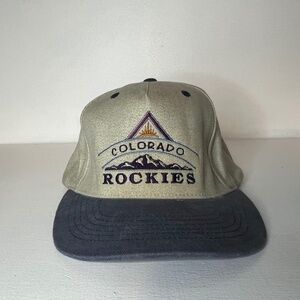 Vintage 90s Colorado Rockies Strapback Hat